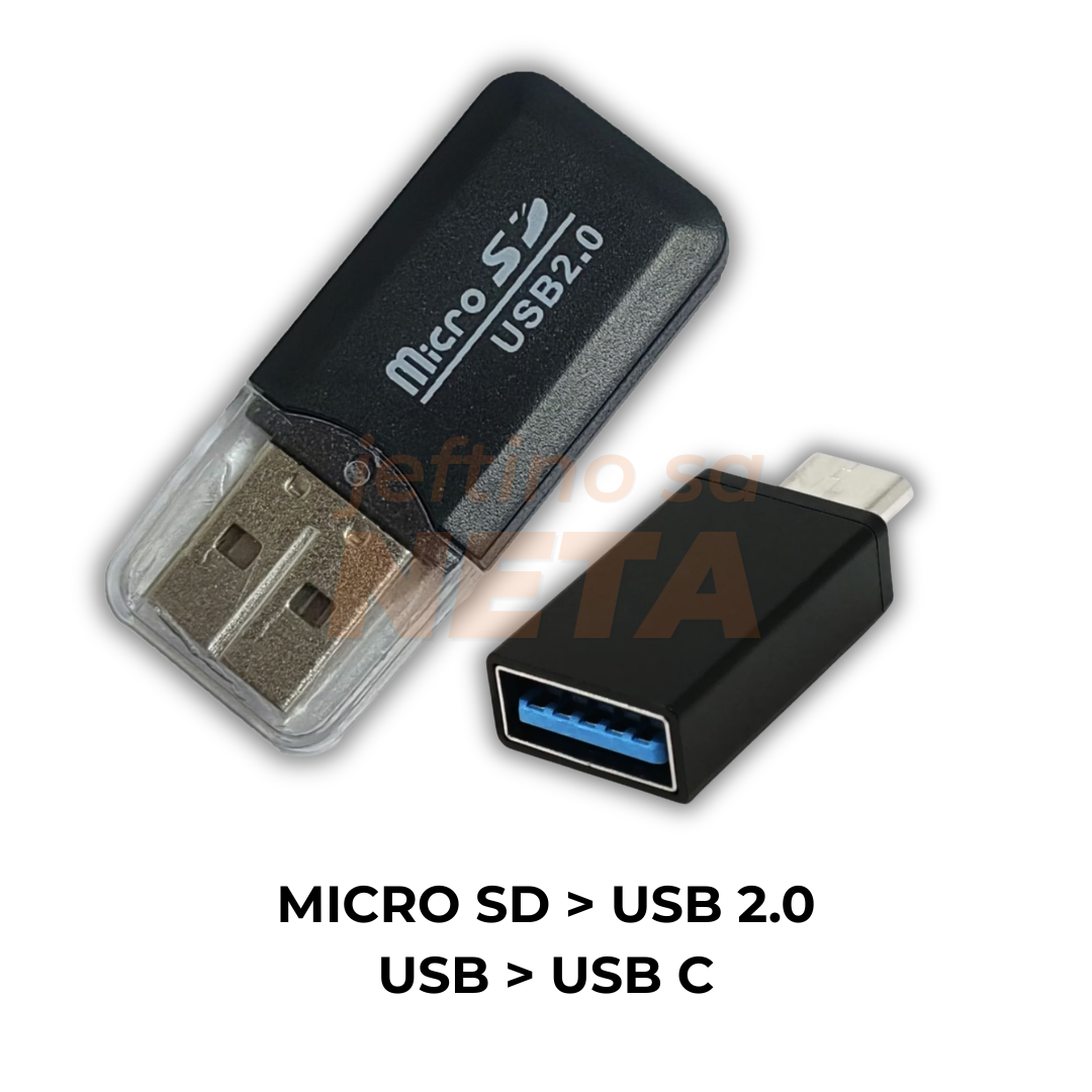 USB Adapteri za prebacivanje slika iz SD kartice (C ULAZ)